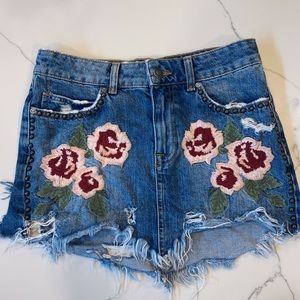 Free People Denim Skirt